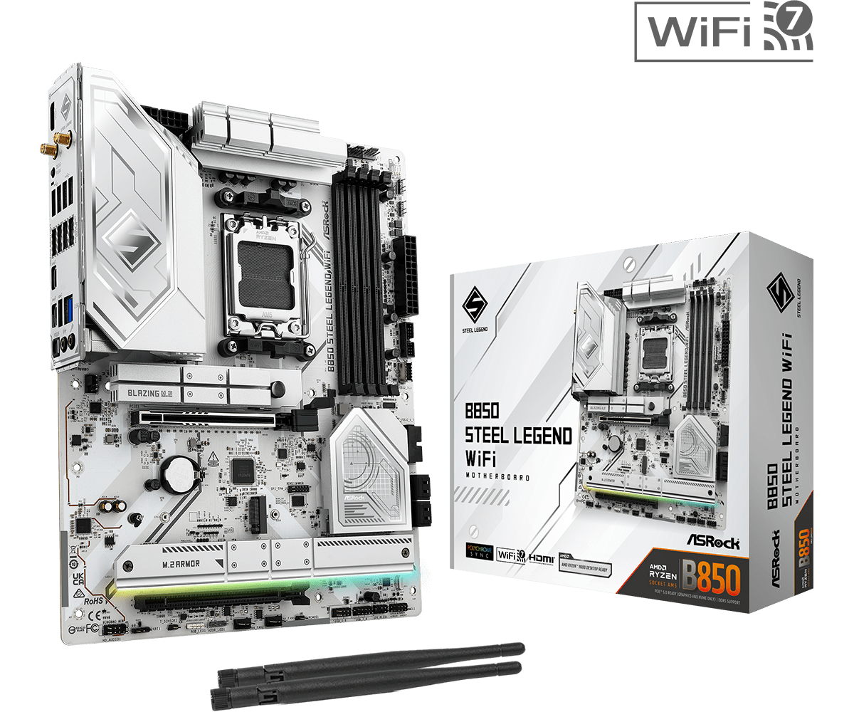 ASRock B850 STEEL LEGEND WIFI AM5 ATX Motherboard - Newegg.ca